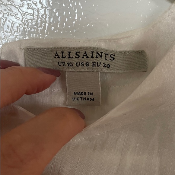AllSaints US 6‎ White Blouse - Picture 3 of 8